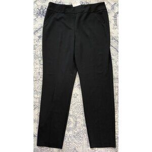 Black Slim Fit Womens Pants Large Cato EST 1946 Pull On Stretch Straight Leg New